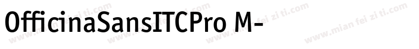 OfficinaSansITCPro M字体转换
